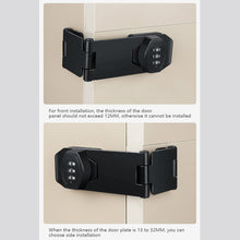 Load image into Gallery viewer, Household Cabinet Password Hasp Locks Cabinet Door Combination Lock Door Security Slide Latch Lock for Small Doors Cabinets Door
