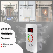 Load image into Gallery viewer, Natural Gas Detector And Carbon Monoxide CO Detector Combustible Gas Leak Detector Monitor For Co Lpg Methane In Kitchen
