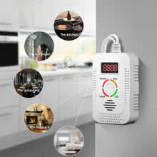 Load image into Gallery viewer, Natural Gas Detector And Carbon Monoxide CO Detector Combustible Gas Leak Detector Monitor For Co Lpg Methane In Kitchen

