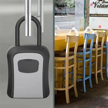 Load image into Gallery viewer, Plastic Key Lock Box Portable Combination Lockbox Wall-Mounted Key Storage Box Resettable Code Safe Security Lock Box for Home
