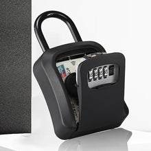 Load image into Gallery viewer, Plastic Key Lock Box Portable Combination Lockbox Wall-Mounted Key Storage Box Resettable Code Safe Security Lock Box for Home
