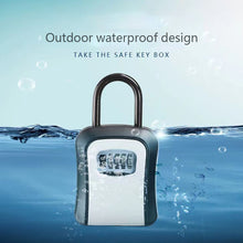 Load image into Gallery viewer, Plastic Key Lock Box Portable Combination Lockbox Wall-Mounted Key Storage Box Resettable Code Safe Security Lock Box for Home
