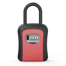 Load image into Gallery viewer, Plastic Key Lock Box Portable Combination Lockbox Wall-Mounted Key Storage Box Resettable Code Safe Security Lock Box for Home
