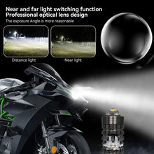 Load image into Gallery viewer, Motorcycle Headlight LED H4 Hi/Low P15D White Yellow Dual Colors Headlight Projector Lens Bulb Motor Driving Lights DRL Front Lamp
