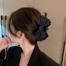 Load image into Gallery viewer, Double-sided Three-dimensional Bow Hairpin Hair Claw Clip Simple Temperamental Headwear Hair Clip Hair Accessory for Women
