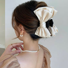 Load image into Gallery viewer, Double-sided Three-dimensional Bow Hairpin Hair Claw Clip Simple Temperamental Headwear Hair Clip Hair Accessory for Women
