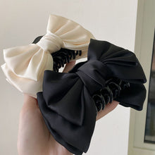 Load image into Gallery viewer, Double-sided Three-dimensional Bow Hairpin Hair Claw Clip Simple Temperamental Headwear Hair Clip Hair Accessory for Women
