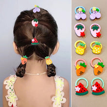 Load image into Gallery viewer, Cartoon Cute Children Hair Band Colorful Rubber Band Hair Tie Highly Elastic Durable Hair Band Headwear Hair Accessories
