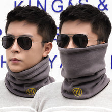 Load image into Gallery viewer, Thickened Velvet Neck Warm Scarf Winter Double-sided Fleece Scarf Casual Versatile Outdoor Windproof Warm Scarf for Men
