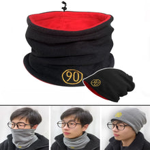 Load image into Gallery viewer, Thickened Velvet Neck Warm Scarf Winter Double-sided Fleece Scarf Casual Versatile Outdoor Windproof Warm Scarf for Men
