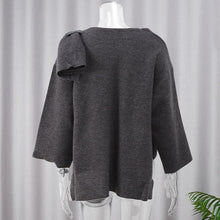 Load image into Gallery viewer, Solid Color Cape Scarf Collar Coat Fashionable Warm Comfortable Loose Short Coat Winter Long Sleeve Woolen Coat for Women
