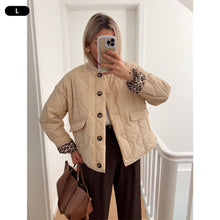 Load image into Gallery viewer, Quilted Button-down Cotton Jacket Stylish Comfortable Retro Casual Jacket Winter Warm Loose Short Jacket for Women
