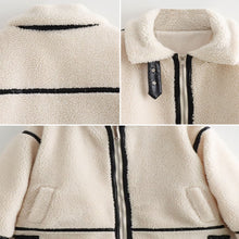 Load image into Gallery viewer, Lamb Wool Thickened Warm Coat Integrated Fur Leather Cotton Padded Jacket Fashionable Loose Warm Winter Outwear Coat
