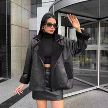 Load image into Gallery viewer, Autumn Winter Loose Fur Integrated Thermal Jacket Comfortable Thickened Warm Cotton-padded Clothes Outwear for Women
