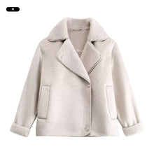 Load image into Gallery viewer, Autumn Winter Loose Fur Integrated Thermal Jacket Comfortable Thickened Warm Cotton-padded Clothes Outwear for Women
