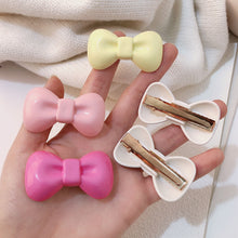 Load image into Gallery viewer, Cute Candy Color Bow Hairpin Hairpin Headwear Bow Hair Clip Korean Style Bangs Bowknot Hair Clip Girl

