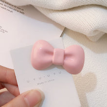 Load image into Gallery viewer, Cute Candy Color Bow Hairpin Hairpin Headwear Bow Hair Clip Korean Style Bangs Bowknot Hair Clip Girl
