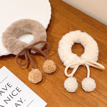 Load image into Gallery viewer, Lamb Hair Ball Cherry Hair Rope Cute Girl Bow Knot Hair Loop Ball Hair Ornament Elastic Hair Bands
