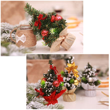 Load image into Gallery viewer, Mini Christmas Tree Festival Decoration Simulation Christmas Tree Artifical Small Tree Desktop Ornaments Gifts Festival for Home New Year
