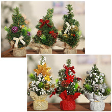 Load image into Gallery viewer, Mini Christmas Tree Festival Decoration Simulation Christmas Tree Artifical Small Tree Desktop Ornaments Gifts Festival for Home New Year
