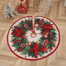 Load image into Gallery viewer, Christmas Tree Skirt Snowflake Santa Claus Printed Xmas Tree Bottom Decor Mat Merry Christmas Decoarations Home Party Ornaments
