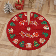 Load image into Gallery viewer, Christmas Tree Skirt Snowflake Santa Claus Printed Xmas Tree Bottom Decor Mat Merry Christmas Decoarations Home Party Ornaments

