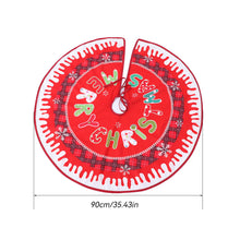 Load image into Gallery viewer, Christmas Tree Skirt Snowflake Santa Claus Printed Xmas Tree Bottom Decor Mat Merry Christmas Decoarations Home Party Ornaments
