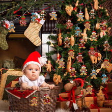 Load image into Gallery viewer, New Year Christmas Ornament Wooden Hanging Pendants Gingerbread Man Xmas Tree Christmas Tree Decorations For Home Navidad
