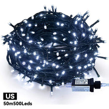 Load image into Gallery viewer, 10/20/30/50m Christmas Tree Decoration LED String Lights EU/US Plug String Lights Holiday Home Party Decor
