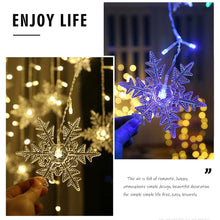 Load image into Gallery viewer, Christmas Tree Snowflake LED String Lights Christmas Decoration Light Home Xmas Tree Decor Fairy Light String
