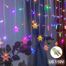Load image into Gallery viewer, Christmas Tree Snowflake LED String Lights Christmas Decoration Light Home Xmas Tree Decor Fairy Light String
