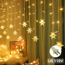 Load image into Gallery viewer, Christmas Tree Snowflake LED String Lights Christmas Decoration Light Home Xmas Tree Decor Fairy Light String
