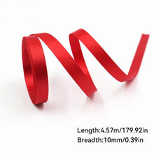 Load image into Gallery viewer, 5 Yards 10mm Christmas Ribbon Printed Christmas Polyester Ribbon For Handmade Wrapping Gift Christmas Decoration DIY Gift Packing
