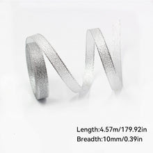 Load image into Gallery viewer, 5 Yards 10mm Christmas Ribbon Printed Christmas Polyester Ribbon For Handmade Wrapping Gift Christmas Decoration DIY Gift Packing
