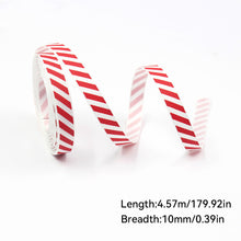 Load image into Gallery viewer, 5 Yards 10mm Christmas Ribbon Printed Christmas Polyester Ribbon For Handmade Wrapping Gift Christmas Decoration DIY Gift Packing
