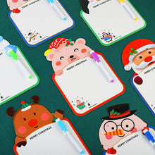 Load image into Gallery viewer, Chirstmas Kids Whiteboard Animal Two-sided Cartoon Reusable Dry Wipe Cardboard Drawing Pad
