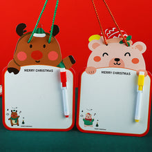 Load image into Gallery viewer, Chirstmas Kids Whiteboard Animal Two-sided Cartoon Reusable Dry Wipe Cardboard Drawing Pad
