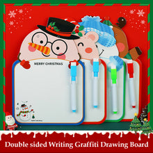 Load image into Gallery viewer, Chirstmas Kids Whiteboard Animal Two-sided Cartoon Reusable Dry Wipe Cardboard Drawing Pad
