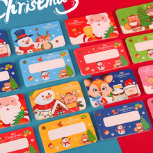 Load image into Gallery viewer, 20Pcs Christmas Reward Scratch Card Film Coated Stickers Scratch Off Labels Xmas Stickers DIY Children's Redemption Vouchers
