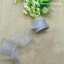 Load image into Gallery viewer, 10 Meters/Roll Fishtail Yarn Ribbon Flower Packaging Material Floral Florist Wrapping Supplies Snow Yarn Ribbon Wave Band
