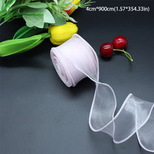 Load image into Gallery viewer, 10 Meters/Roll Fishtail Yarn Ribbon Flower Packaging Material Floral Florist Wrapping Supplies Snow Yarn Ribbon Wave Band
