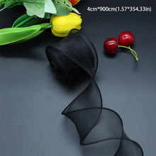 Load image into Gallery viewer, 10 Meters/Roll Fishtail Yarn Ribbon Flower Packaging Material Floral Florist Wrapping Supplies Snow Yarn Ribbon Wave Band
