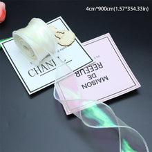 Load image into Gallery viewer, 10 Meters/Roll Organza Yarn Ribbon Flower Packaging Material Floral Florist Wrapping Supplies Snow Yarn Ribbon Wave Band

