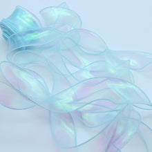 Load image into Gallery viewer, 10 Meters/Roll Organza Yarn Ribbon Flower Packaging Material Floral Florist Wrapping Supplies Snow Yarn Ribbon Wave Band
