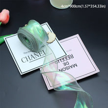 Load image into Gallery viewer, 10 Meters/Roll Organza Yarn Ribbon Flower Packaging Material Floral Florist Wrapping Supplies Snow Yarn Ribbon Wave Band
