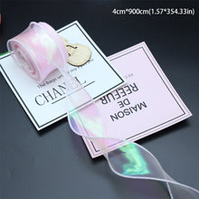 Load image into Gallery viewer, 10 Meters/Roll Organza Yarn Ribbon Flower Packaging Material Floral Florist Wrapping Supplies Snow Yarn Ribbon Wave Band
