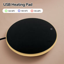Load image into Gallery viewer, Thermostatic Heating Coaster Cup Heater Mug Warmer 3 Gear 55°C Hot Tea Makers Electric Mini Induction Cooker Coffee Heating Pad
