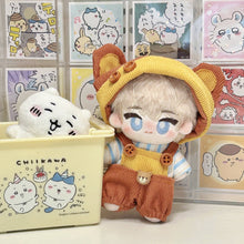 Load image into Gallery viewer, For 10cm Cotton Doll Men's Clothing Little Bear Panini Set Cute Doll Plush Clothes Decoration DIY Outfit Doll Hat for 10cm Cotton Accessories
