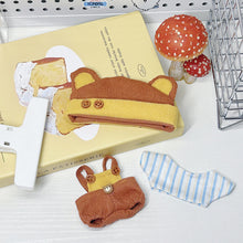Load image into Gallery viewer, For 10cm Cotton Doll Men's Clothing Little Bear Panini Set Cute Doll Plush Clothes Decoration DIY Outfit Doll Hat for 10cm Cotton Accessories
