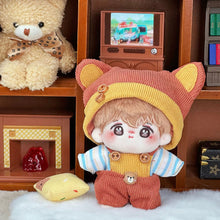 Load image into Gallery viewer, For 10cm Cotton Doll Men's Clothing Little Bear Panini Set Cute Doll Plush Clothes Decoration DIY Outfit Doll Hat for 10cm Cotton Accessories

